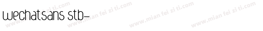 wechatsans stb字体转换